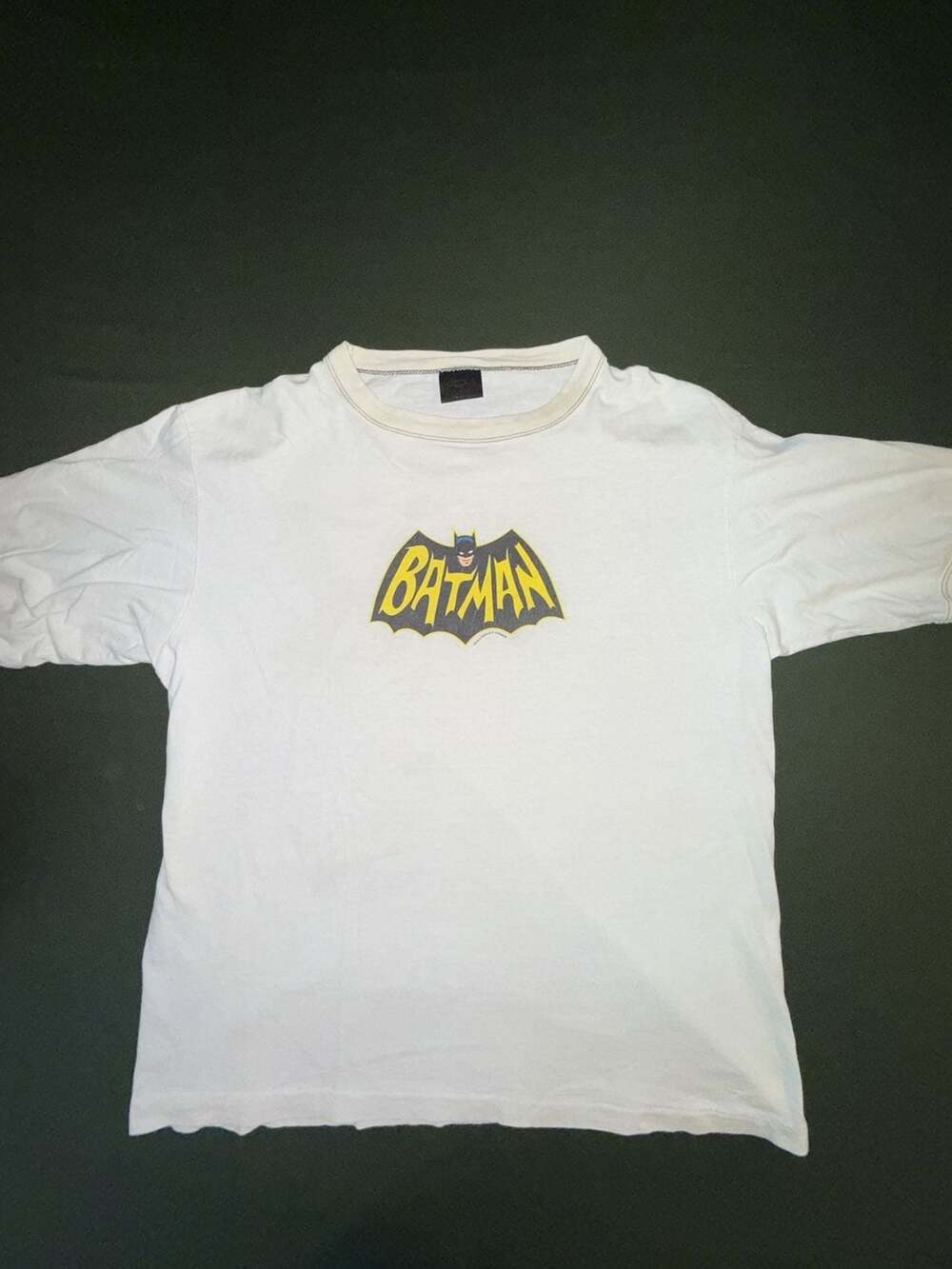 Vintage 2000 DC Comics Batman Logo Ringer T-Shirt by Changes